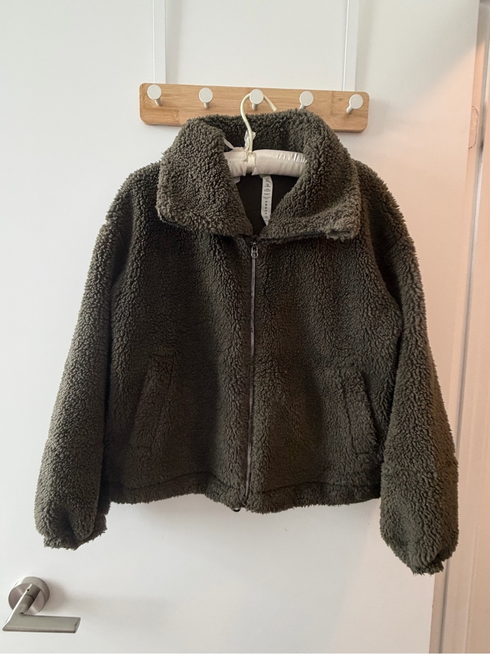 lululemon athletica Olive Green Sherpa Jacket